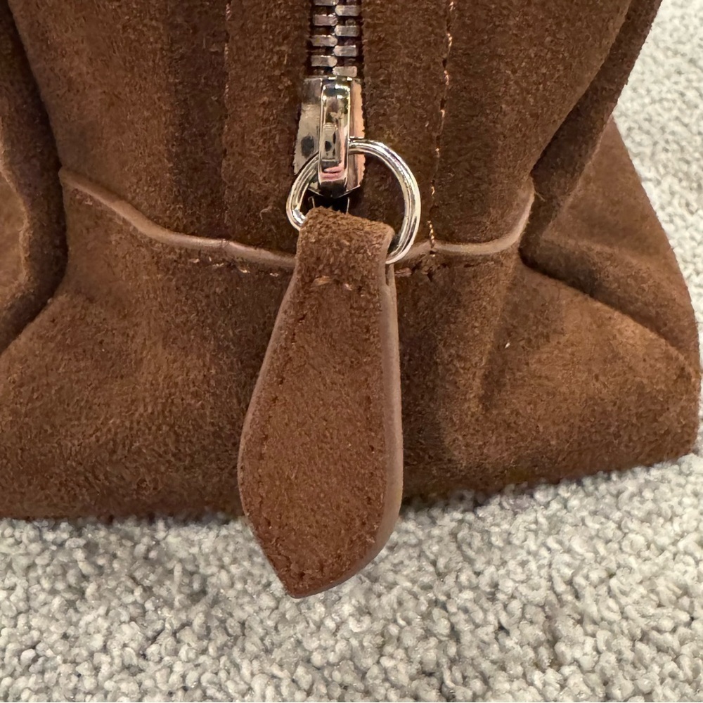 Nothing Written Suede Brown mini golf bag in cocoa dark brown worn once - Picture 6 of 11